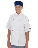 Short sleeve chef jacket